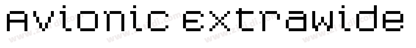 Avionic ExtraWide Bl字体转换